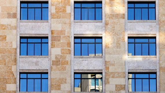 西班牙, 马德里, 建设, 玻璃, 反思, 窗口, 建筑, 建筑外观