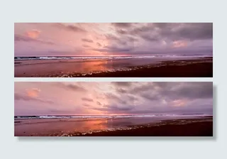 日落期间的海滩，海滩，日落，海岸，奇克拉纳，加的斯，西班牙，科斯塔