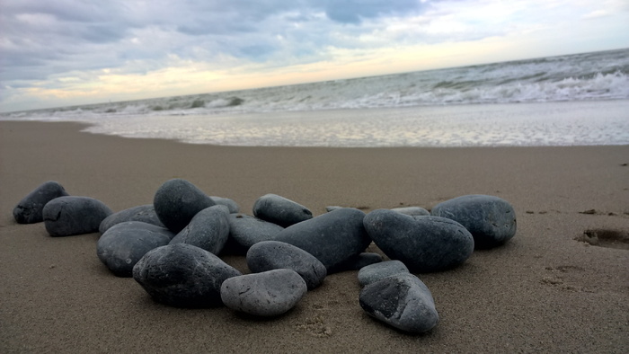 玄武岩，石头，海滩，岩石，海，海岸，海洋，海岸