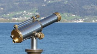 望远镜，水，风景，自然，旅行，湖泊，水，蓝色