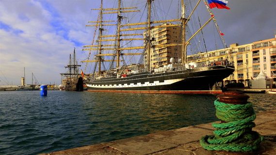 船，法国，塞特，训练船，停靠，船，运输，水体