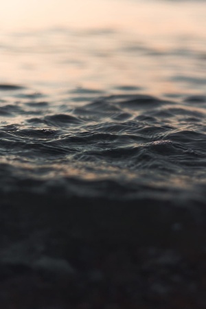 水的选择性聚焦摄影
