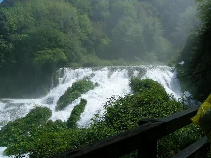 cascata delle marmore，marmore，瀑布，自然，河流，水，森林，小溪