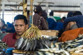 印度尼西亚，纳闽巴乔，当地市场，肖像，人物，街道，供应商，市场