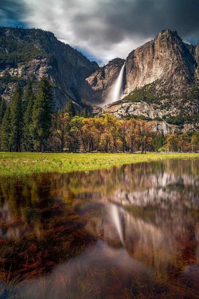 倾斜镜头照片，棕色，山，自然，水，风景，旅游，风景