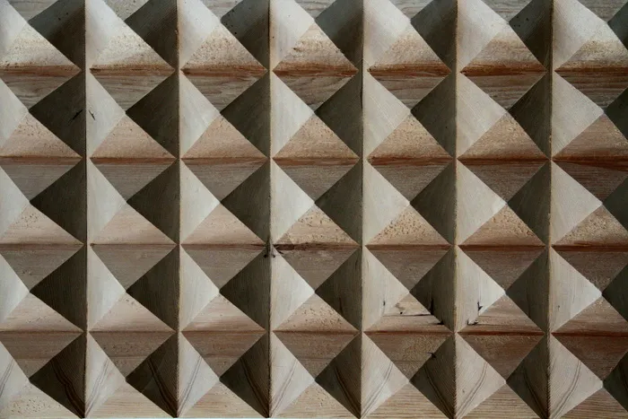 棕色沙漠壁纸, 木, 质地, 材料, 3D, 图案, 金字塔, 几何