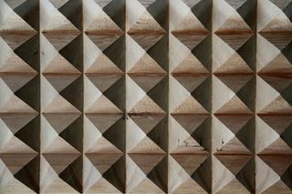 棕色沙漠壁纸, 木, 质地, 材料, 3D, 图案, 金字塔, 几何