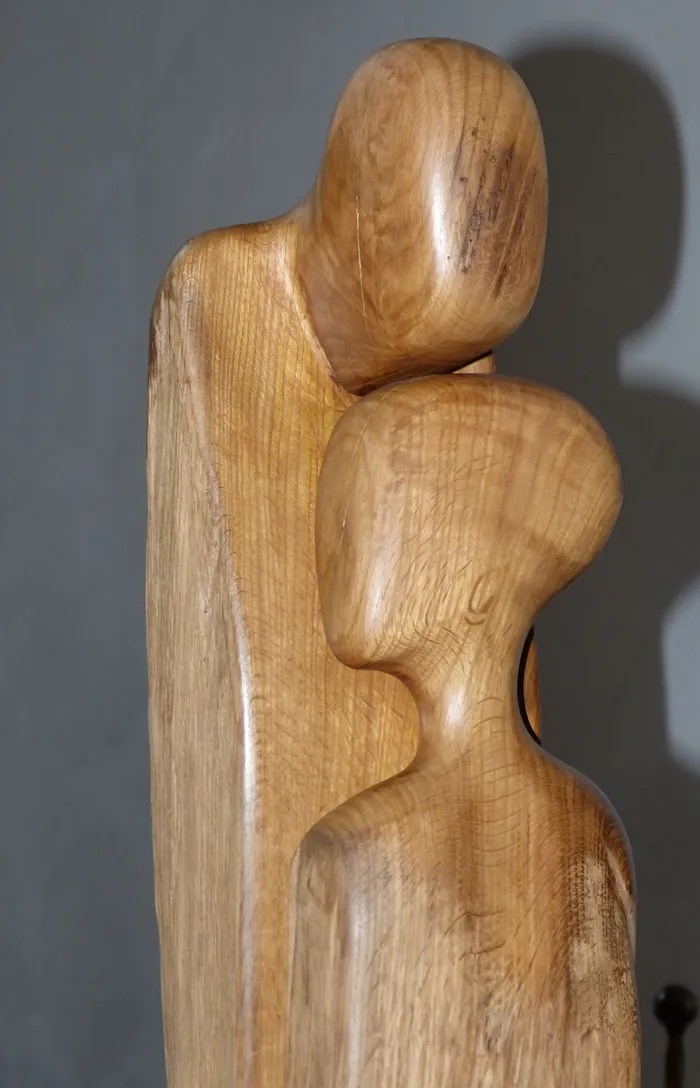 人物，雕塑，雕像，艺术，艺术品，木头，男人，女人