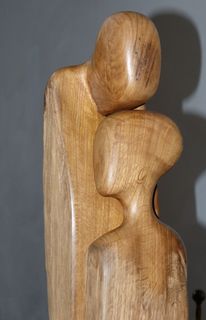 人物，雕塑，雕像，艺术，艺术品，木头，男人，女人