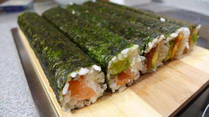 食品、面包卷、海鲜、寿司、食品和饮料、健康饮食、健康、新鲜