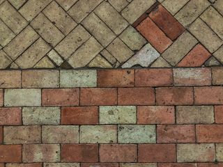 砖，走道，小径，墙，人行道，人行道，英国布莱斯堡