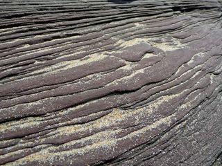 岩石、沙子、沟槽、岩石海岸、自然、石头、海滩、背景