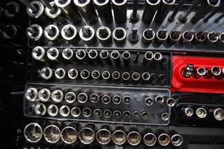 灰色，金属插座，套装，工具箱，插座，维修，工具，汽车