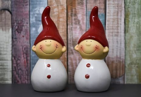 小鬼，陶瓷，可爱，装饰，装饰，人物，矮人，面料