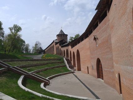 克里姆林宫，下诺夫哥罗德，夏季，建筑，建筑结构，建筑外观，天空，建筑