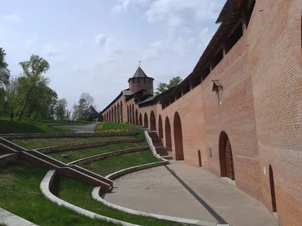 克里姆林宫，下诺夫哥罗德，夏季，建筑，建筑结构，建筑外观，天空，建筑