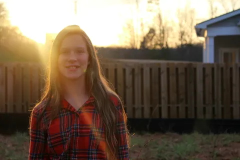 法兰绒，阳光，微笑，头发，美丽，户外，夏天，孩子