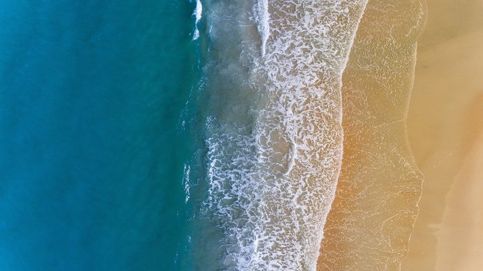 海，海洋，蓝色，水，波浪，自然，白色，沙子