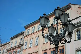 建筑、旧建筑、大都市、街道、城市、乌克兰、利沃夫、市场广场