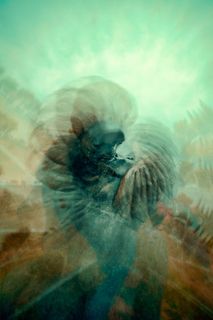 抽象艺术品，海洋生物，水母，无脊椎动物，动物，数字合成，一人多曝光