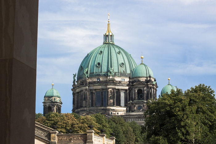 柏林，柏林大教堂，位于lustgarten，圆顶，建筑外观，建筑，礼拜场所，建筑结构