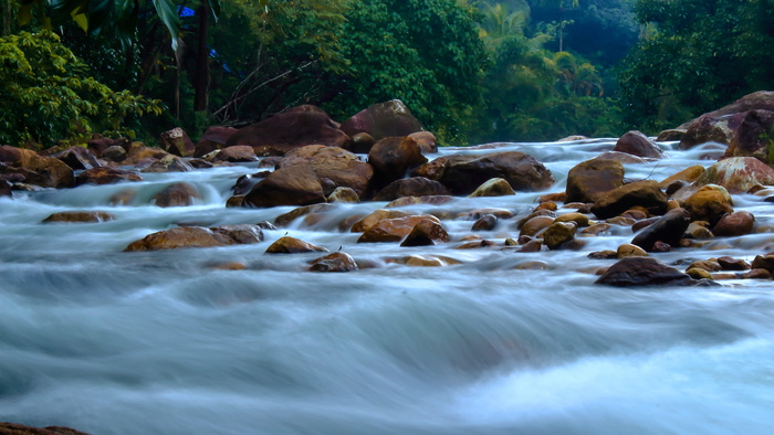 水，岩石，水流，慢快门，长时间曝光，岩石，自然，风景