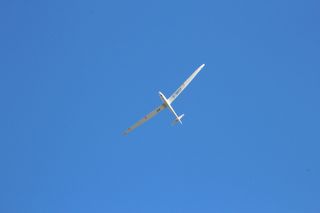 滑翔机，飞机，滑翔机飞行员，segelflugsport，空中运动，飞行，翅膀，在云层之上