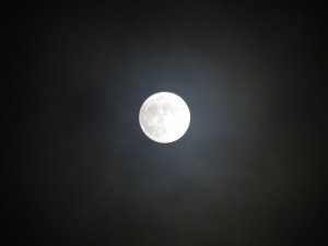 夜晚的月亮，黑暗，夜晚，天空，月亮，光明，满月，月光
