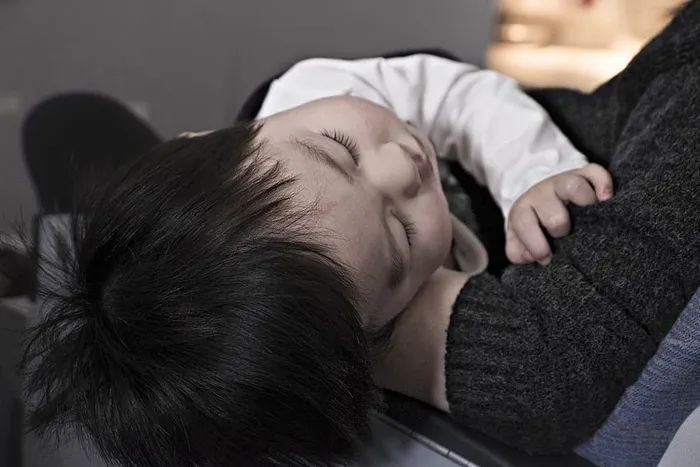 蹒跚学步，男孩，睡觉，孩子，天真，生活，孩子，累了