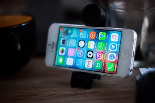 iphone、电话、桌子、工作、技术、室内、通信、特写