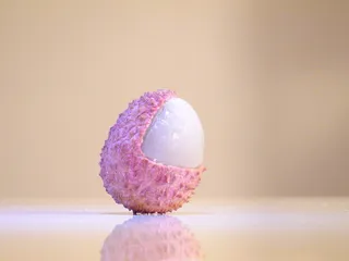 吃，水果，荔枝，食品和饮料，健康饮食，彩色背景，摄影棚拍摄，食品