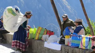 秘鲁，高地，商人，服装，男人，人群，白天，真人