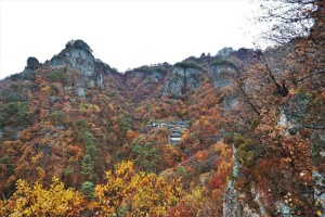 gaeulsan，清洁公司，gangwon do，奉化，秋叶，节，岩石，秋天