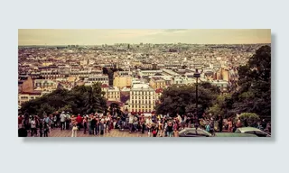 法国，巴黎，巴雷骑士街35号，圣心教堂，全景，城市景观，建筑，建筑