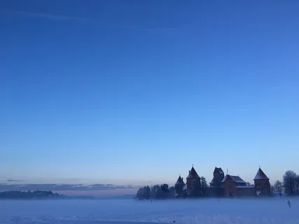 冬天，雪，立陶宛，寒冷，霜冻，冰，湖，泽