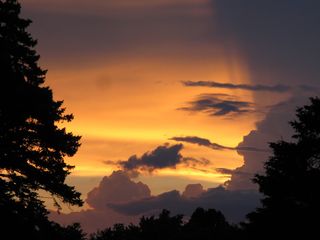日落、户外、天空、自然、自然、场景、傍晚、云