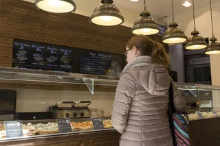 意大利食品，披萨，柜台，客户，特许经营，快餐，带食物，披萨店