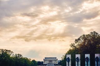 建筑，建筑，城市，云，黑暗，黎明，白天，黄昏