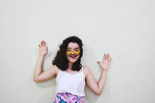 微笑，前视，幸福，一个人，肖像，情感，牙齿，牙齿微笑