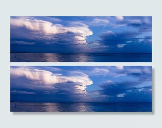 海, 自然, 天空, 水, 平静的水面, 云的形成, 云, 日光