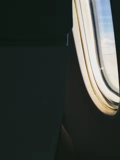 iphone、黑暗、天空、窗口座椅、视图、飞机、飞机、飞行器