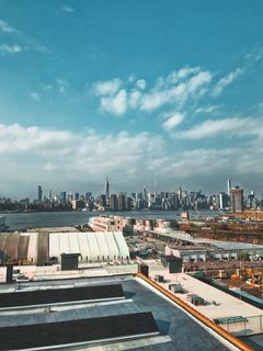 纽约，美国，威廉斯堡，城市，天际线，曼哈顿，摩天大楼，屋顶