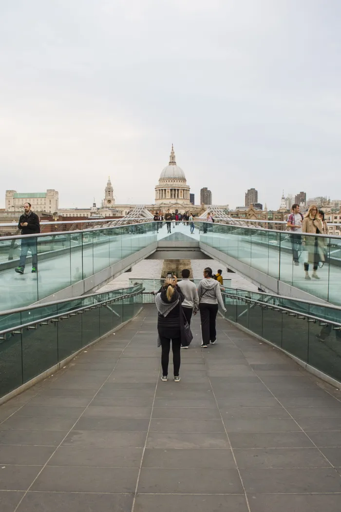 英国, 大不列颠, 千禧桥, 伦敦, 泰晤士河, 旅行, 旅游