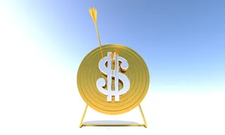 美元箭头目标插图，箭头，目标，靶心，目标，瞄准，圆圈，中心