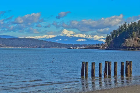 美国, Anacortes, Anacortes 渡轮码头, 雪, 海洋, 起球, Anacortes WA, 贝克山 美国, Anacortes, Anacortes 渡轮码头, 雪, 海洋, 起球, Anacortes WA, 贝克山