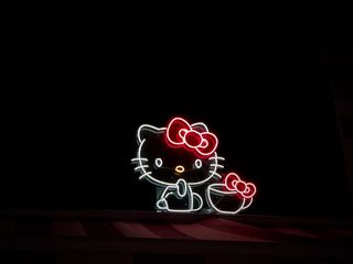 美国，欧文，sign，hello，kitty，outdoors，墙纸，粉色