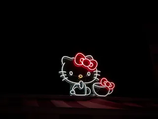 美国，欧文，sign，hello，kitty，outdoors，墙纸，粉色