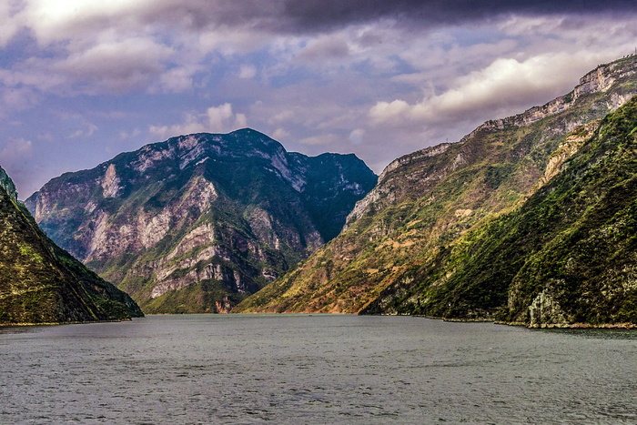 长江，河流，中国，山水，山，天，云，云天