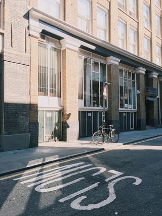 慢，道路，街道，旅行，绘画，阴影，自行车，建筑