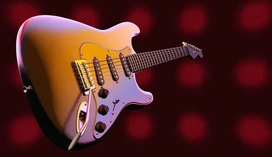白色, 灰色, stratocaster, 电动, 吉他, 电吉他, 弦乐器, 乐器